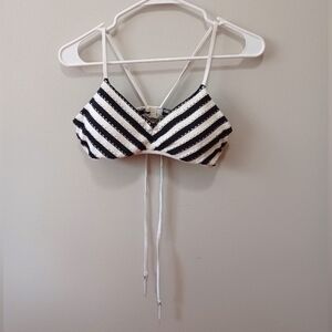 Bikini Top w/ Cover-up ♡ Black and White